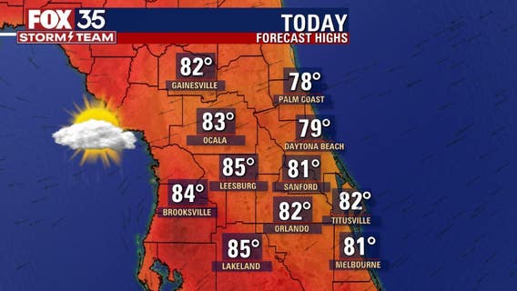 Central Florida heats up with rain forecast through the weekend