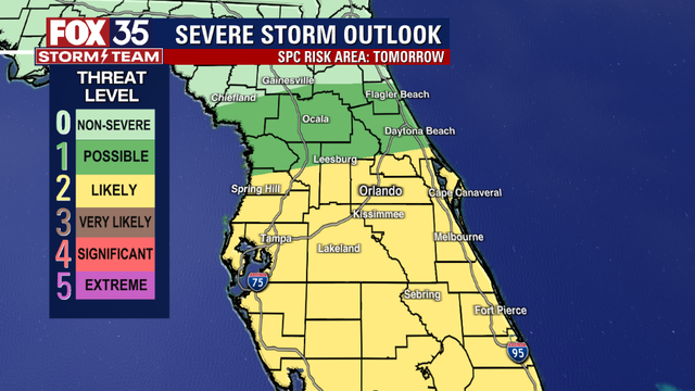 Strong storms with heavy rain, damaging winds likely to impact weekend in Central Florida