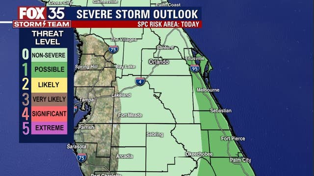 Strong storms with hail, lightning possible for Central Florida