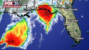 Tropical disturbance in Gulf moves over Florida