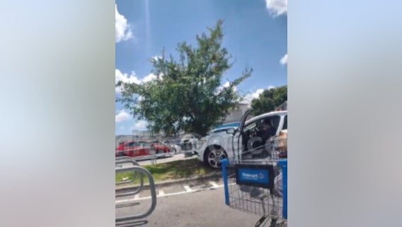 Child, 7, crashed car outside Walmart while caretaker shopped, sheriff says