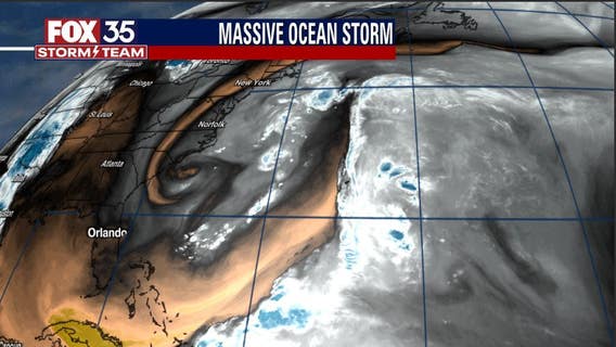 Low pressure lingering off East Coast brings gusty winds, high surf, rip currents and coastal flooding