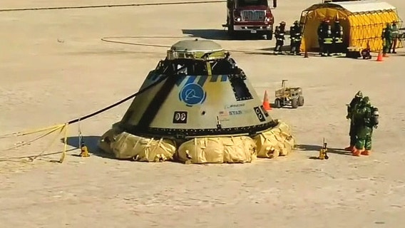Boeing Starliner returns to Earth after first visit to ISS