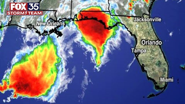 Tropical disturbance in Gulf moves over Florida