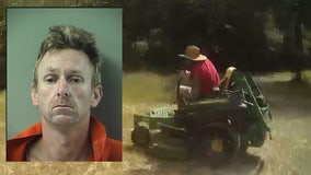 Florida man tries to outrun deputies on riding lawnmower, authorities say