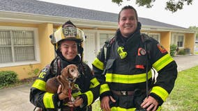 Central Florida firefighters rescue dog from fire at retirement community