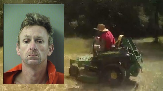 Florida man tries to outrun deputies on riding lawnmower, authorities say