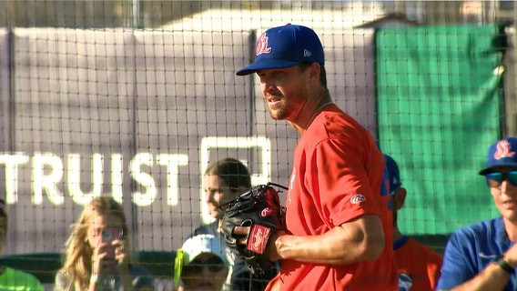 DeLand native, Stetson 'hero' Jacob deGrom of NY Mets pitches for Daytona Tortugas