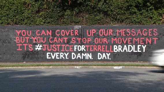 'God Bless Derek Chauvin': Mural for man attacked by K-9 defaced with praise for George Floyd's killer