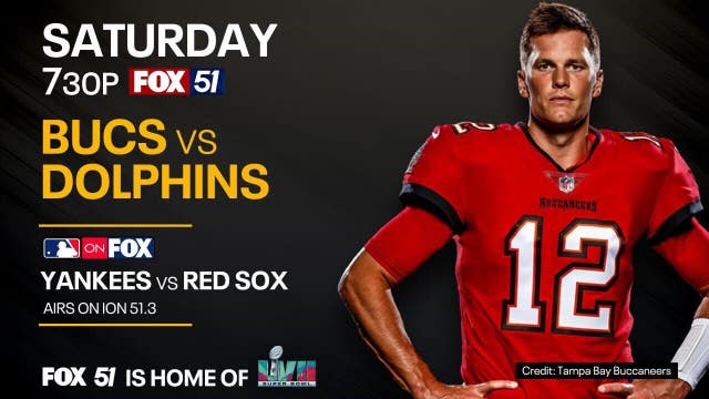 How to watch Tampa Bay Buccaneers, Miami Dolphins football game on FOX 51
