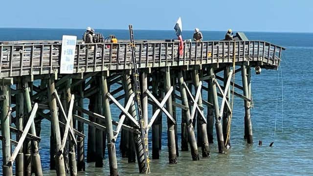 Divers inspecting Flagler Beach pier for damage after Hurricane Ian