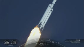 WATCH: First SpaceX Falcon Heavy launches from Florida in three years, creating double sonic booms