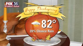 Orlando weather: A few showers possible on Thanksgiving in Central Florida ahead of next cool front