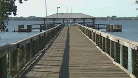 Grinch cuts 1,400 feet of holiday lights on Florida town's pier