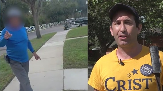 'I felt like he was trying to engage me': Political canvasser says he was harassed while handing out flyers