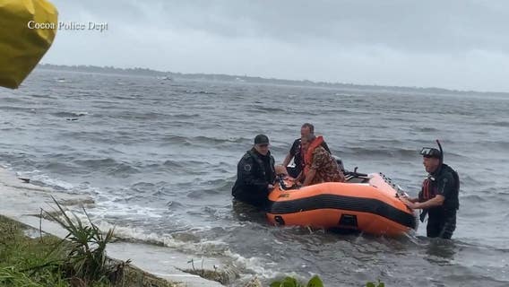 Florida man rescued from sinking sailboat as he attempted to ride out Hurricane Nicole