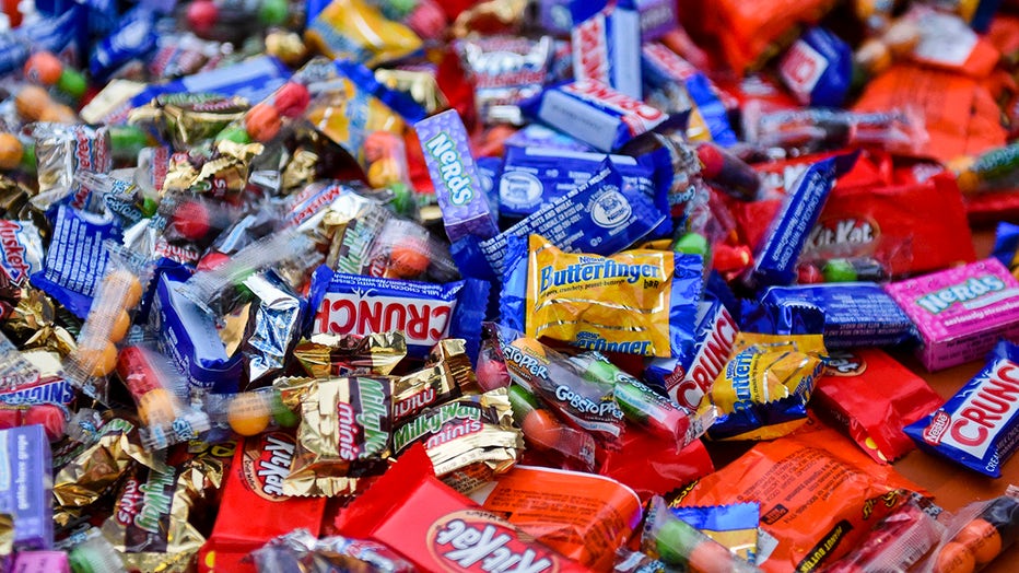 Candy is pictured during a Halloween party at Centre Park in Reading. Photo by Natalie Kolb 10/31/2017