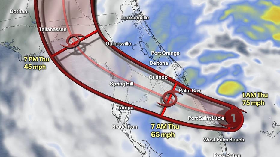 Hurricane Nicole Thursday 1A