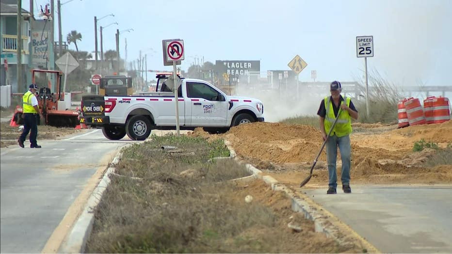 WOFL Flagler Beach A1A Nicole damage2