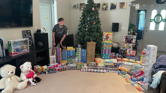 'Heartwarming to do something for others': Florida teen collects toys for children in hospital