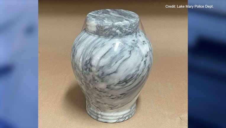 WOFL Urn found in Lake Mary