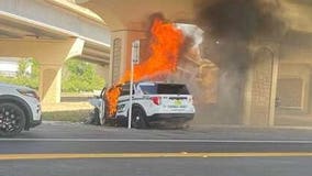 Seminole County deputy pulled from fiery patrol vehicle crash in Sanford, FHP says