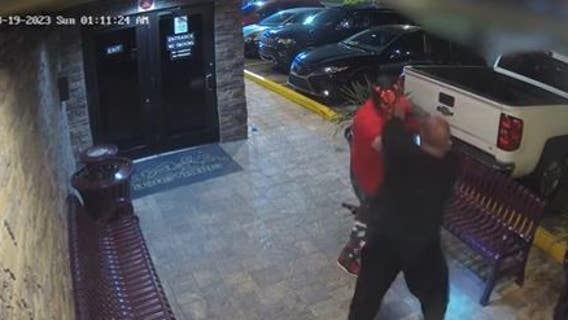 WATCH: Armed suspect in devil mask tries to enter Florida strip club, gets tackled by security