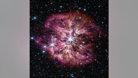 James Webb Space Telescope captures rarely seen view of supernova start with explosion of cosmic dust