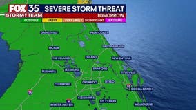 Orlando Weather Forecast: Marginal risk of severe weather for Saturday