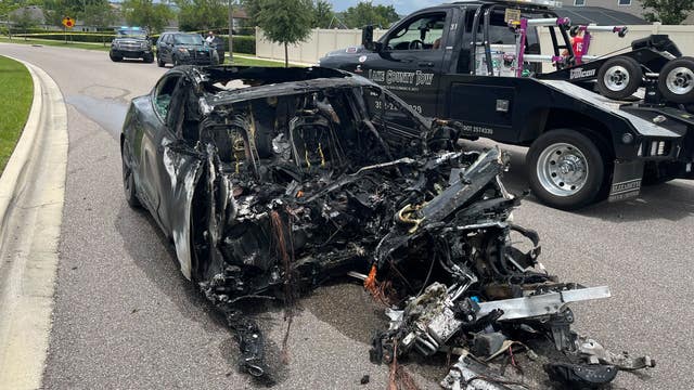 Tesla crashes into Florida homes after barreling through fence at high speeds, police say