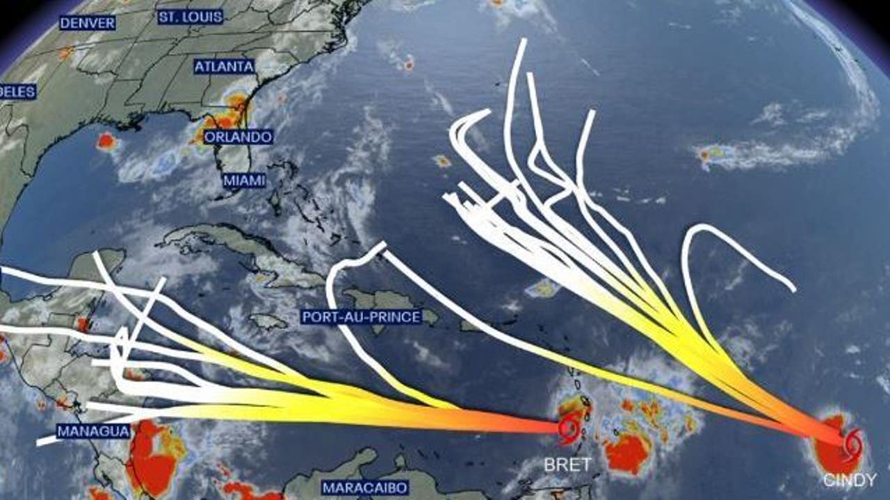 Tropical Storm Cindy Expected To Strengthen While Bret Shows Signs Of ...