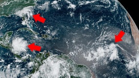 Parts of Florida to face thunderstorms as NHC tracks 3 systems in Atlantic