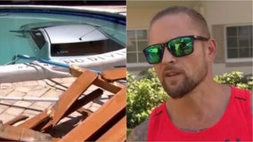 Florida good Samaritan pulls woman from car submerged in pool: 'She was pretty shocked'