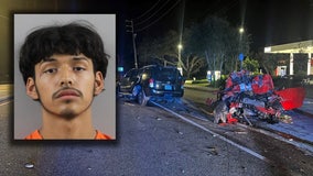 Florida teen driver going 80 mph in 45 mph zone arrested after crashing into SUV, injuring 4: FHP