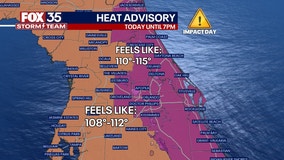 Orlando weather: Dangerously hot conditions continue as heat index soars to 110-115 degrees