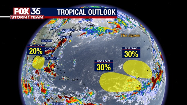 NHC tracking 3 areas with chances of tropical development before peak hurricane season