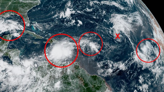 Tropical depression forms in Gulf of Mexico; Tropical Storm Franklin nears Tuesday landfall