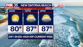 Orlando weather: Hot, dry day across Central Florida; rip current risk high at local beaches