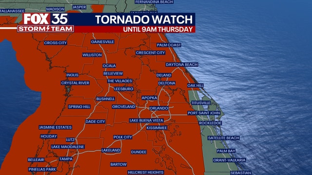 Orlando weather: Strong thunderstorms, tornadoes possible in Central Florida
