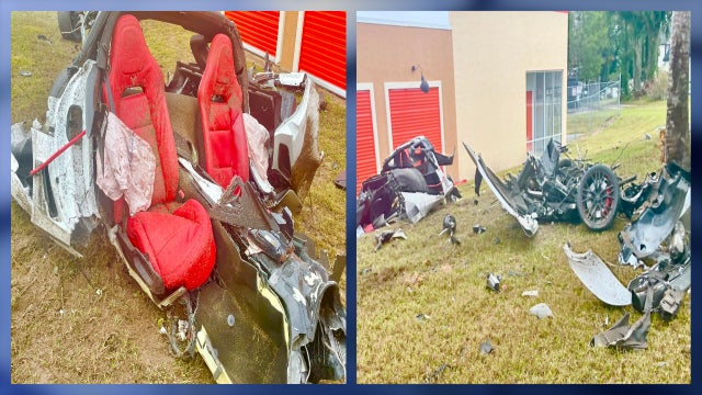 1 injured after Corvette ripped apart in Marion County crash, crews say