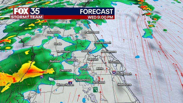 Orlando weather: Rain expected overnight across Central Florida, tapering off by mid-morning