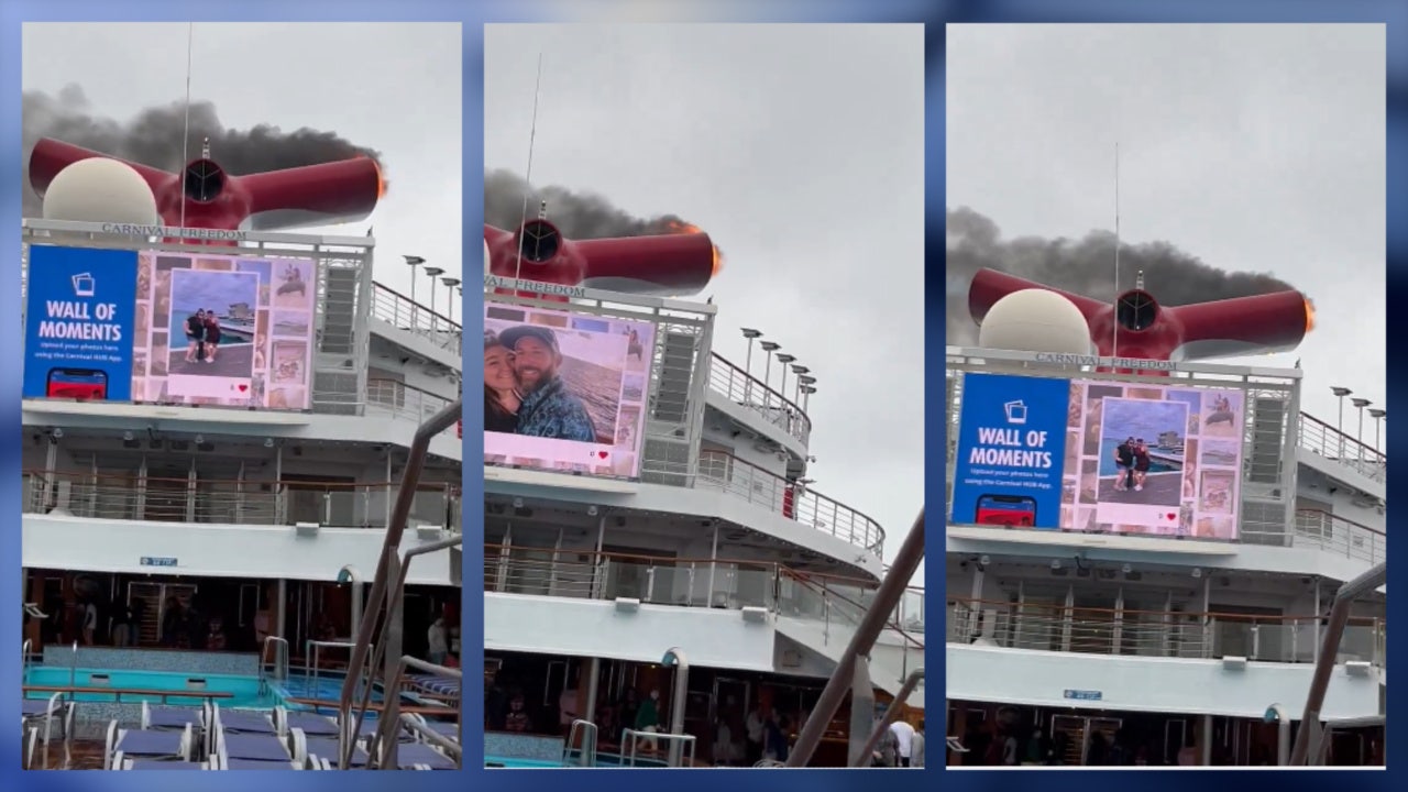 carnival cruise ship on fire