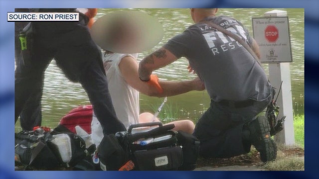 Massive alligator attacks Florida man fishing in golf course pond: 'Took his hand off'