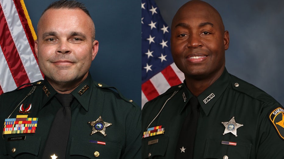 Lt. Deputy Chad Anderson next to Deputy Craig Smith. Image is courtesy of the Polk County Sheriff's Office.