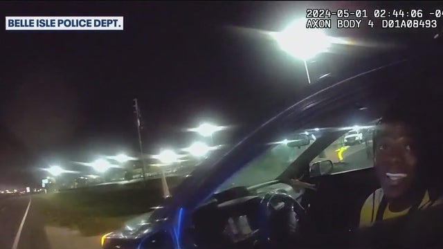 Florida police officer struck by trailer during suspect take down